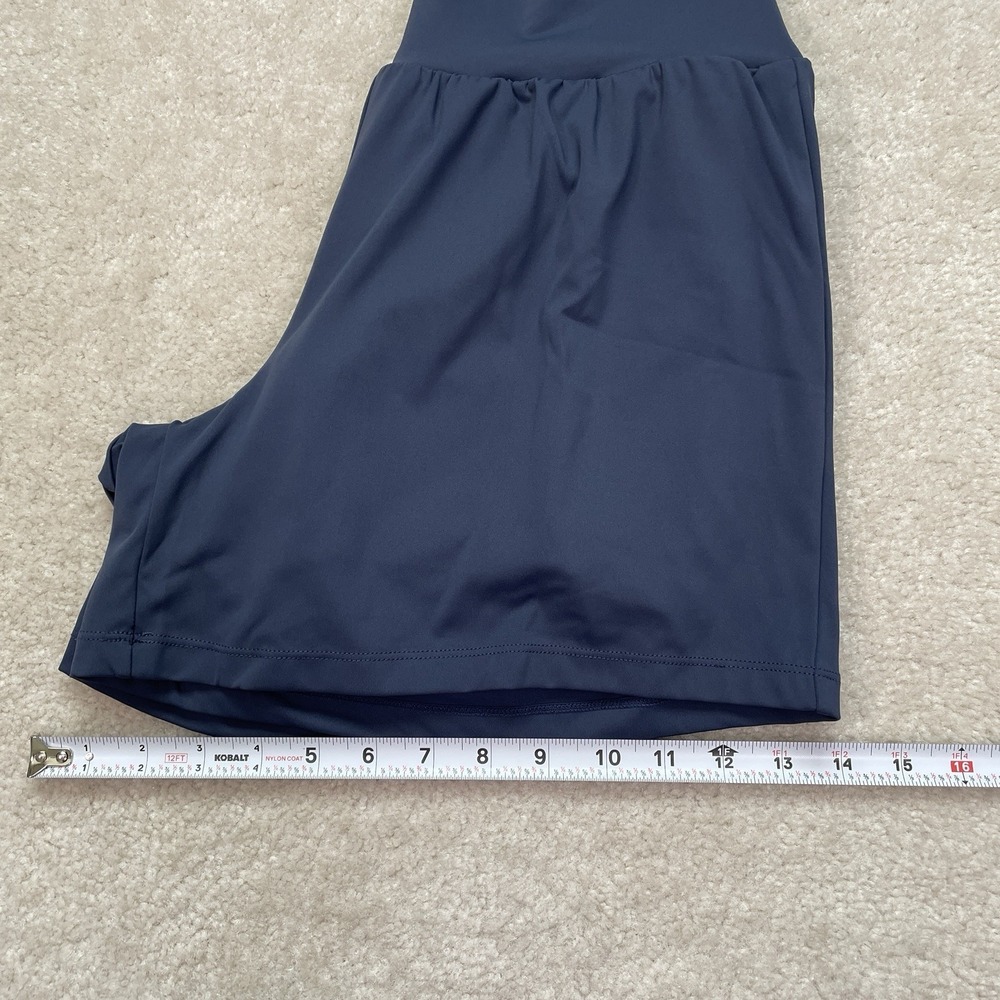 Halara Softlyzero Airy Shorts Womens Large Navy Super High Waisted 2-in-1 Yoga - Picture 8 of 13